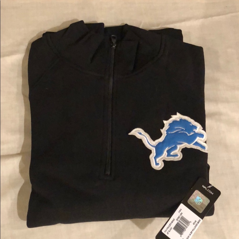 Detroit Lions men’s cross-check 1-4 zip pullover